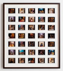 Mickalene Thomas, Polaroid Series 2, 2012, Digital Polaroid Prints, 3.5 x 4.2 inches each, Edition of 3.