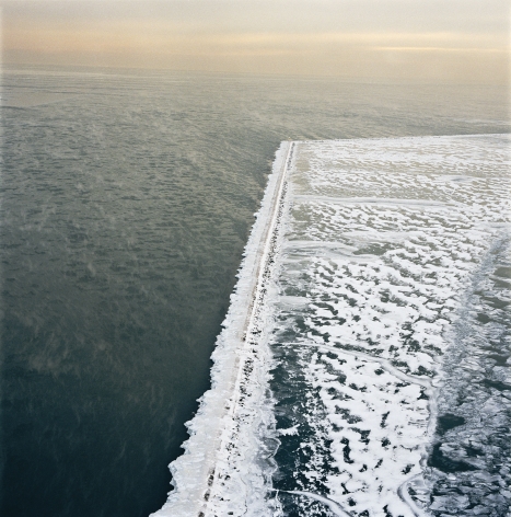Ice Jetty, from the series Revealing Chicago, 2003.&nbsp;Archival pigment print, 30 x 30 or 40 x 40 inches.