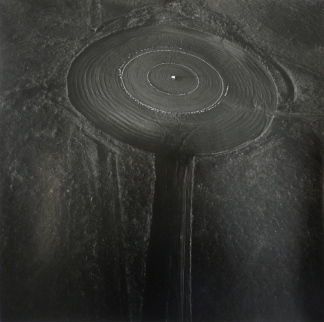 Smoky Hill Weapon Range: Tires,&nbsp;September 30, 1990.&nbsp;Vintage gelatin silver print, image size 15 x 14 7/8 inches.
