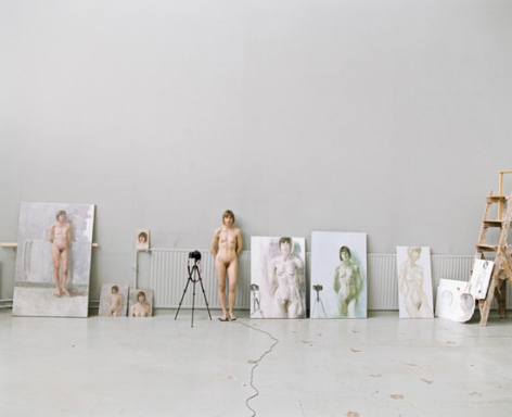 Elina Brotherus, Artists at Work 9, 2009. Archival pigment print. 27.5 x 34.5 inches