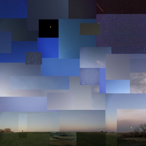 Night, near Salina, Kansas,&nbsp;April 2020, 2020. Archival pigment print, 40 x 40 inches.&nbsp;