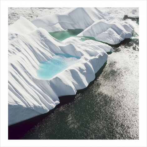 Ice fjord leading to Jakobshavn Glacier 4, from the series Greenland, 2008, 30 x 30 or 40 x 40 inch archival inkjet print