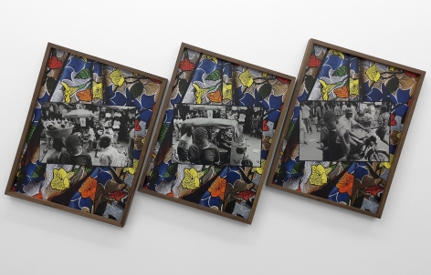 David Alekhuogie,&nbsp;Pure Life,&nbsp;2021. Three archival pigment prints on canvas, 32 x 24 inches each.