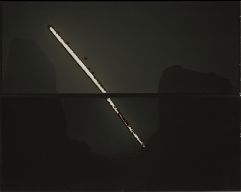 Chris McCaw,&nbsp;Sunburned GSP #512 (Mojave),&nbsp;2011. Two gelatin silver paper negatives, 8 x 20 inches each.&nbsp;, &copy; Chris McCaw, Courtesy Yossi Milo Gallery, New York.