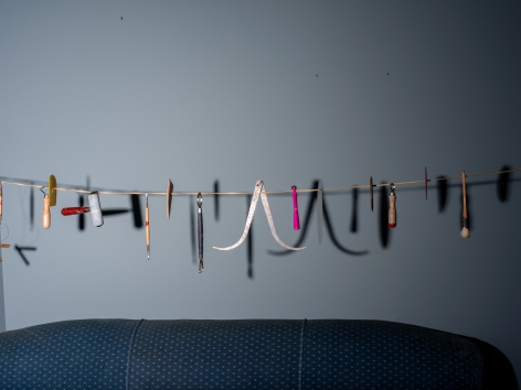 Instruments,&nbsp;2018.&nbsp;Archival pigment print. From the series&nbsp;Knit Club.