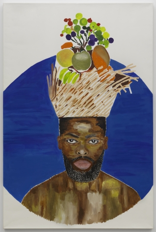 Zanele Muholi,&nbsp;Zekhethelo,&nbsp;2021. Acrylic on canvas, 70 7/8 x 47 1/8 inches.