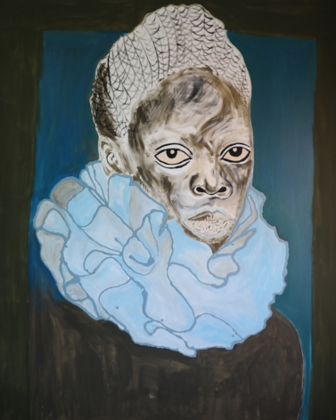 Zanele Muholi,&nbsp;Makhosothando I,&nbsp;2020. Acrylic on canvas, 59 x 47 1/4 inches.